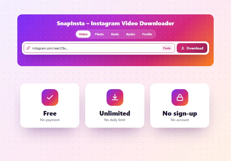 Free Instagram downloader